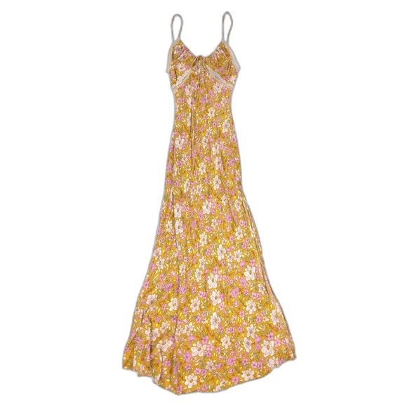 NEW Free People All I Wanted Maxi Slip Dress Cottagecore Floral Boho Soft Girl - Picture 1 of 8